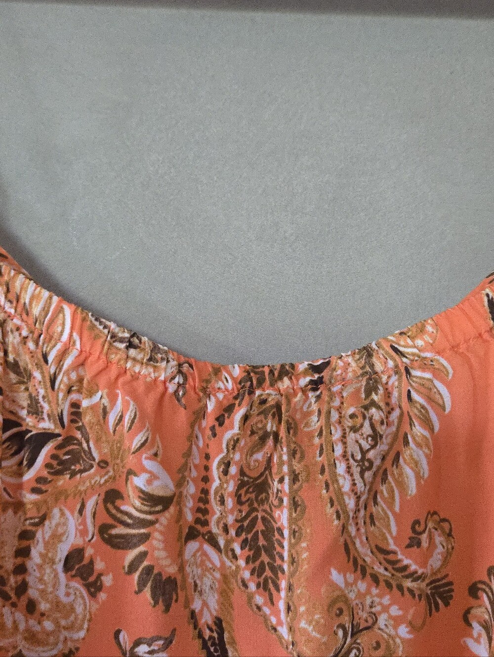 Cream | Coral Paisley Spaghetti-Strap Cami, Size 42 - Picture 9 of 10